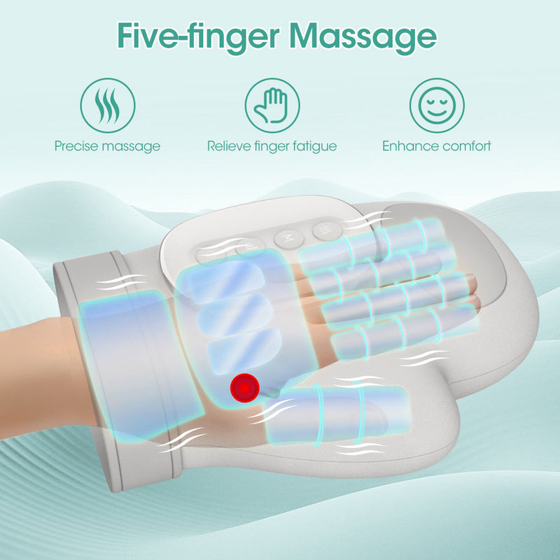 HandRelief™ handmassage-apparaat met warmte en compressie