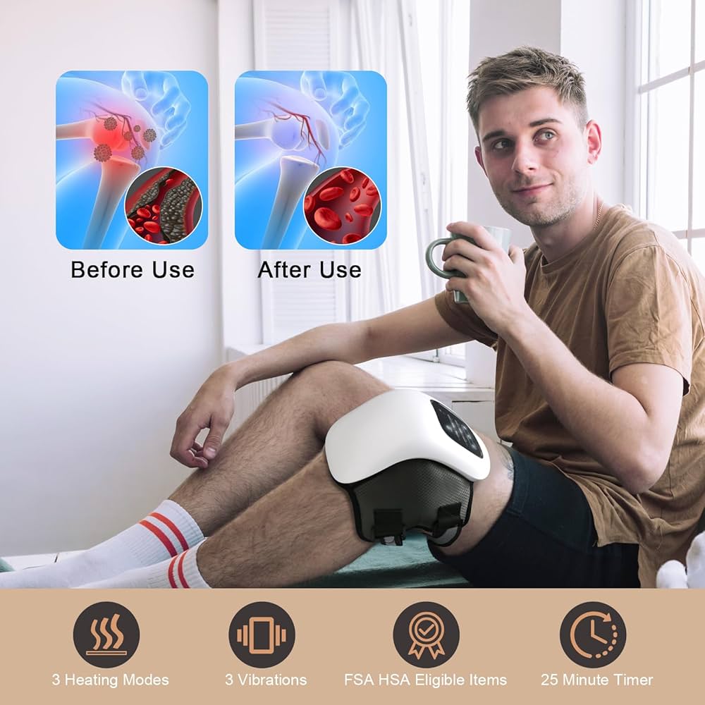 HeatRelief™ Gewrichtsmassager 3V1 - Knie, Elleboog, Schouder